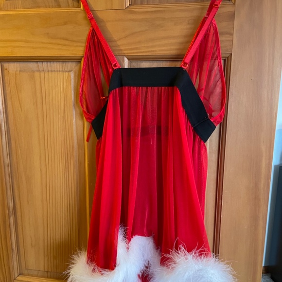 Sexy Santa babydoll lingerie - Picture 3 of 4